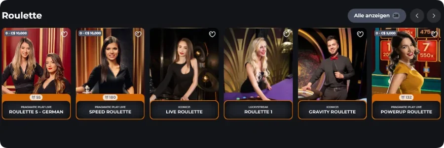 Corgibet Casino Live Casino auf dem Smartphone mit echten Dealern in Echtzeit